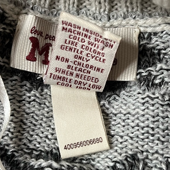 Mudd Southwestern Pattern Open Cardigan White Gray Size Medium - Picture 5 of 6